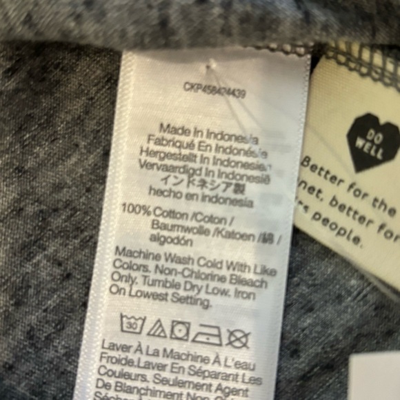 Madewell V-Neck Short Sleeve T-Shirt XXS in Heather Pewter - Picture 10 of 12